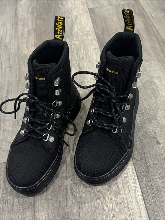 Dr. Martens Shoes - NEW Dr. Martens Black Canvas Lace-Up Hiker Boots EU37